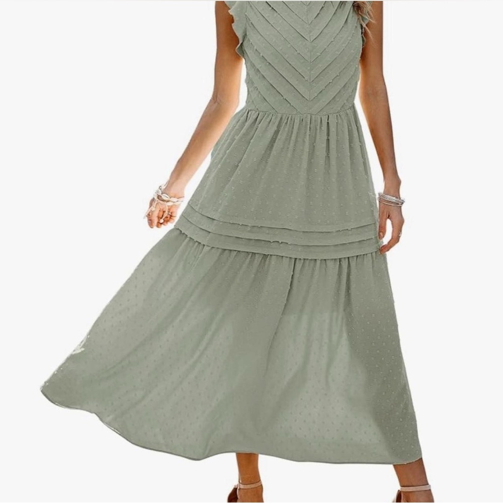 Chic Olive Maxi Dress